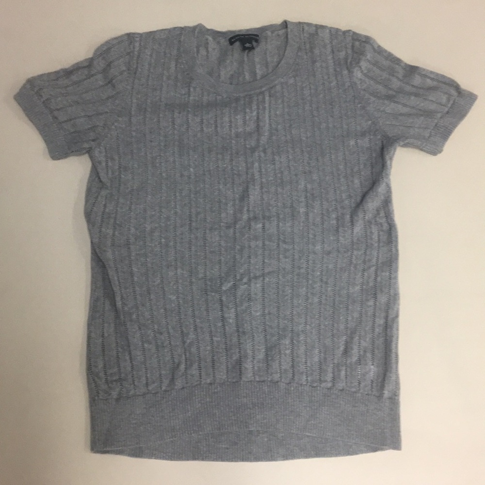 Banana republic gray light short sleeve sweater